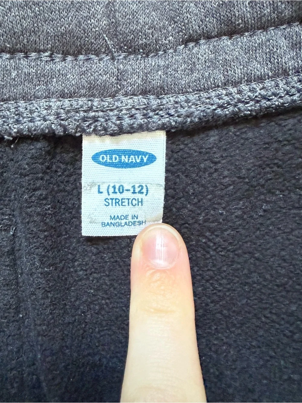 4/$25 Old Navy Fleece Joggers Sweatpants Boys Size Large 10/12 Black Gray